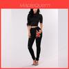 Womens Skinny Jeans With Ripped Design And High Waist For Casual And Office Wear