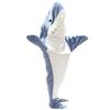 Adetina Shark Sleeping Bag Kigurumi for Adults and Children, Cute and Fluffy Shark Blanket (Size M)