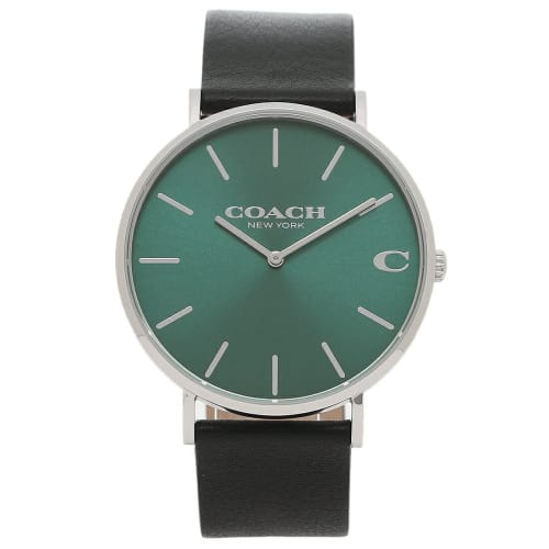 Coach Men's Charles 41mm Quartz Watch, Green/Black, COACH 14602436