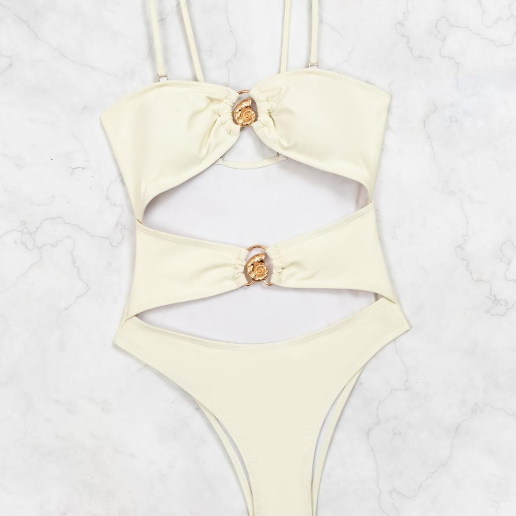 New Popular Swimsuit Women'S One-Piece Bikini Sexy Simple Atmospheric Swimsuit