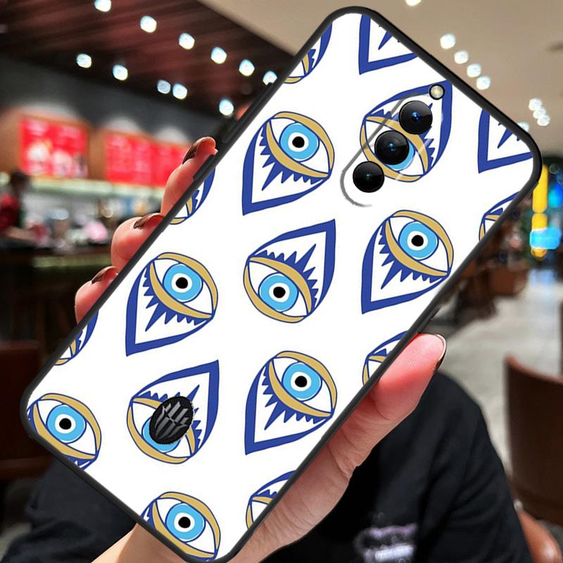 Lucky Eye Blue Evil Eye Print Case For ZTE Nubia Red Magic 8S 9S 10S 8 9 10 Pro Plus 6S 7S 6 7 Pro 5G 6R 11 Pro Plus Cover