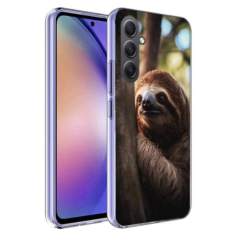 Cute Sloth Phone Case for Samsung A16 A26 A36 A56 A17 A37 A57 A07 A06 A02S A03 A04S A05S Galaxy Note 20 10 A50S A71 A51 A31 A30