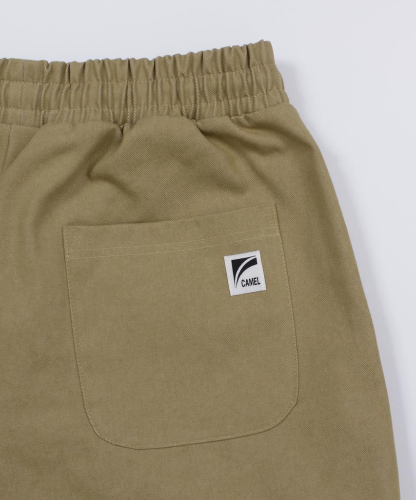 CAMEL WORK Denim Bermuda Cargo Pants (Beige)