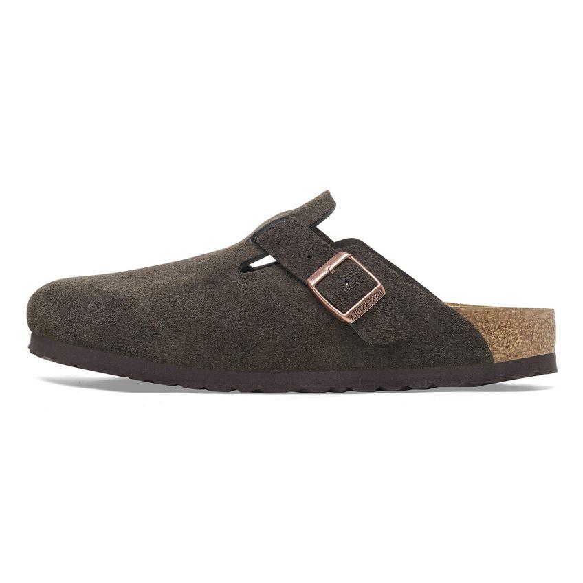 Birkenstock Boston EVA Abrasion Resistant Closed Toe Slippers Unisex Mocha Regular 0060901 41