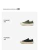 Canvas men's shoes, summer new, anti slip, thick sole, breathable, lightweight, lazy, one foot board shoes, men's sports shoes
