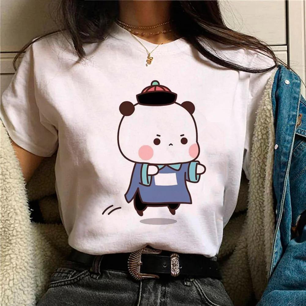 Bubu Dudu T-shirt Women Manga Designer Anime Top Girls Pattern Funny Clothes Womens Cute Casual T-shirt