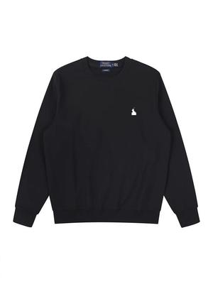 Unisex Bawełniany Cienki Jesienny Casualowy Bluza Polo z Długim Rękawem - Jednolity Kolor