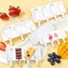 Oval Ice Cream Silicone Mold DIY Cheese Stick Popsicle Ice Cream Baking Cake Tool