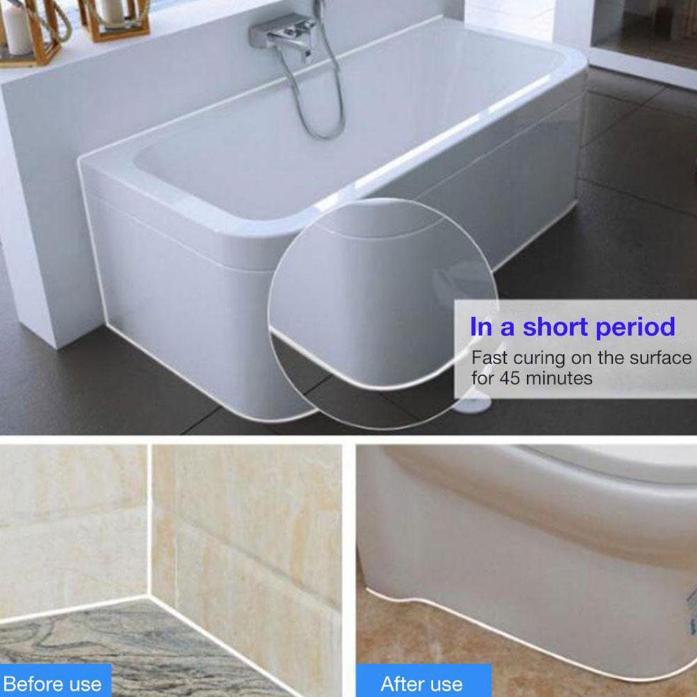 120ml Multipurpose Silicone Sealant Waterproof Caulk for Bathroom Adhesive Kitchen Glue Glass