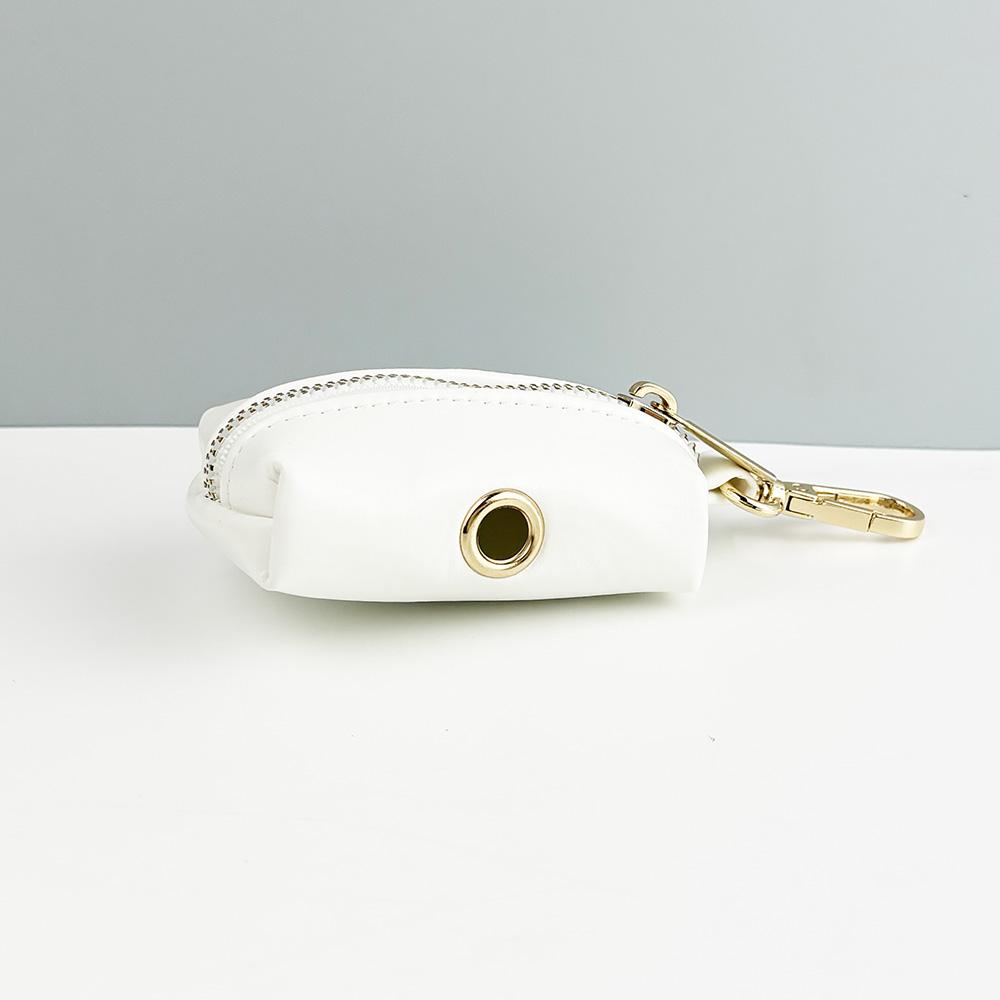 White Leather Dog Collar And Leash Set For Dogs Custom Engraved Nameplate Pet Supplies Dog Leash PU01