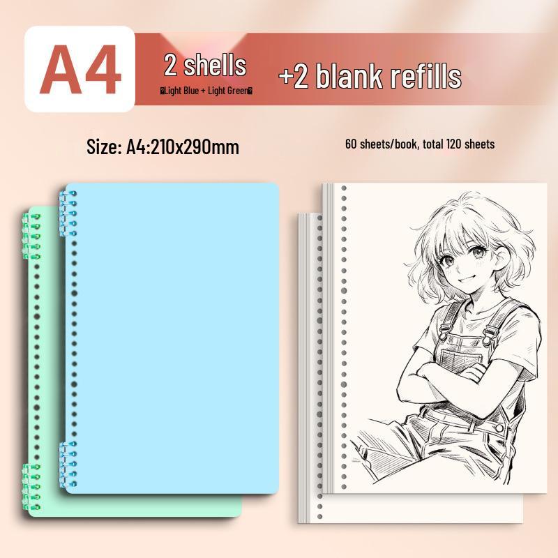 Morandi Detachable Student Sketchbook - Thick, Comfortable, Colorful Art Drawing Pad