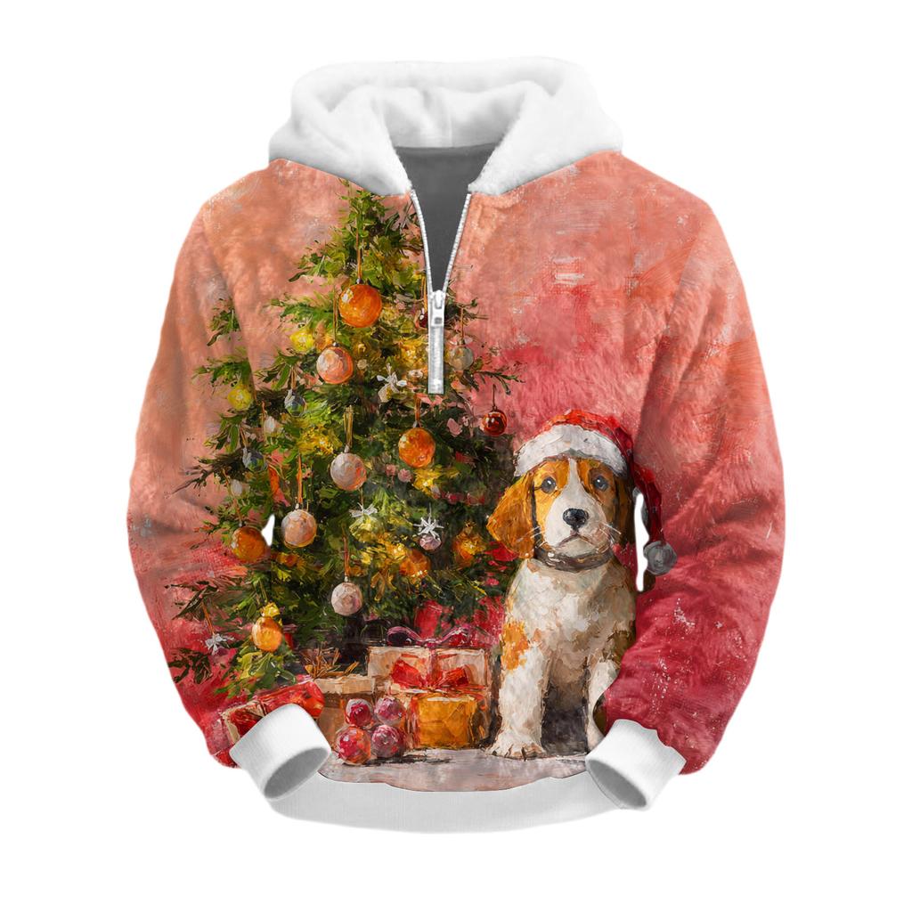 Men's  Leisure  Half  Zipper  Hooded  Hood  Long  Sleeves  Hoodie