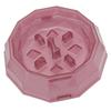 Slow Feeder Dog Bowls Food Grade Prevent Chocking Digestive Aid Dog Slow Feeding Puzzle Bowl for Dogs Cats Purple
