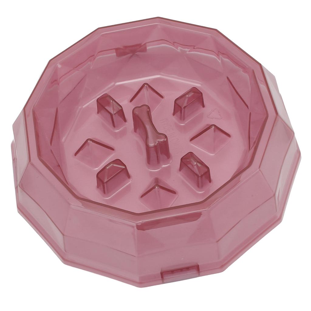Slow Feeder Dog Bowls Food Grade Prevent Chocking Digestive Aid Dog Slow Feeding Puzzle Bowl for Dogs Cats Purple