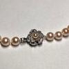 Used [Certificate of identification included] Akoya pearl pearl necklace Pearl silver SILVER stamp 7-7.5mm pearl necklace