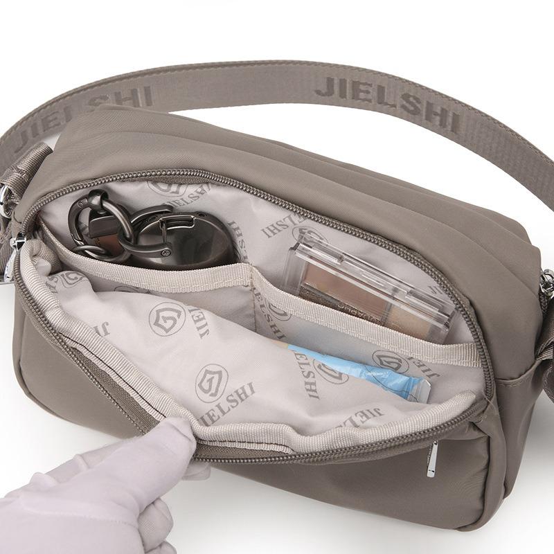 New Casual Shoulder Bag Women's Trend Solid Color Oxford Cloth Anti-splashing Simple Versatile Fashion Messenger Bag