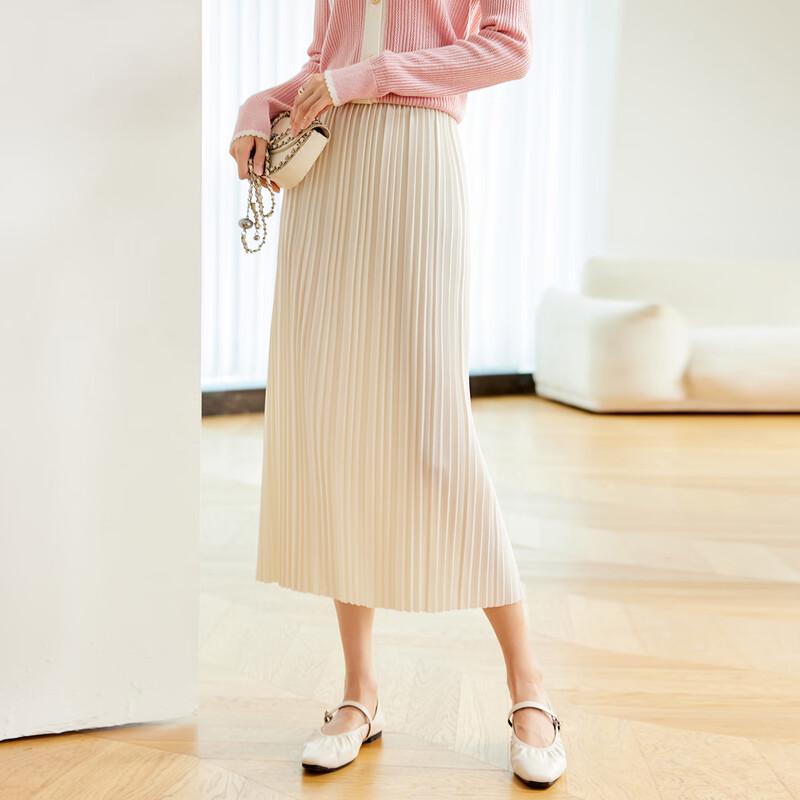

CARBAMMI Women s High-Waist Pleated Midi Skirt XL