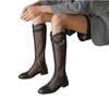 2025 Außenhandel neue Damenschuhe Sommer dünne Stiefel hohle Stiefel Mesh hohe coole Stiefel Damen atmungsaktive Netzstiefel