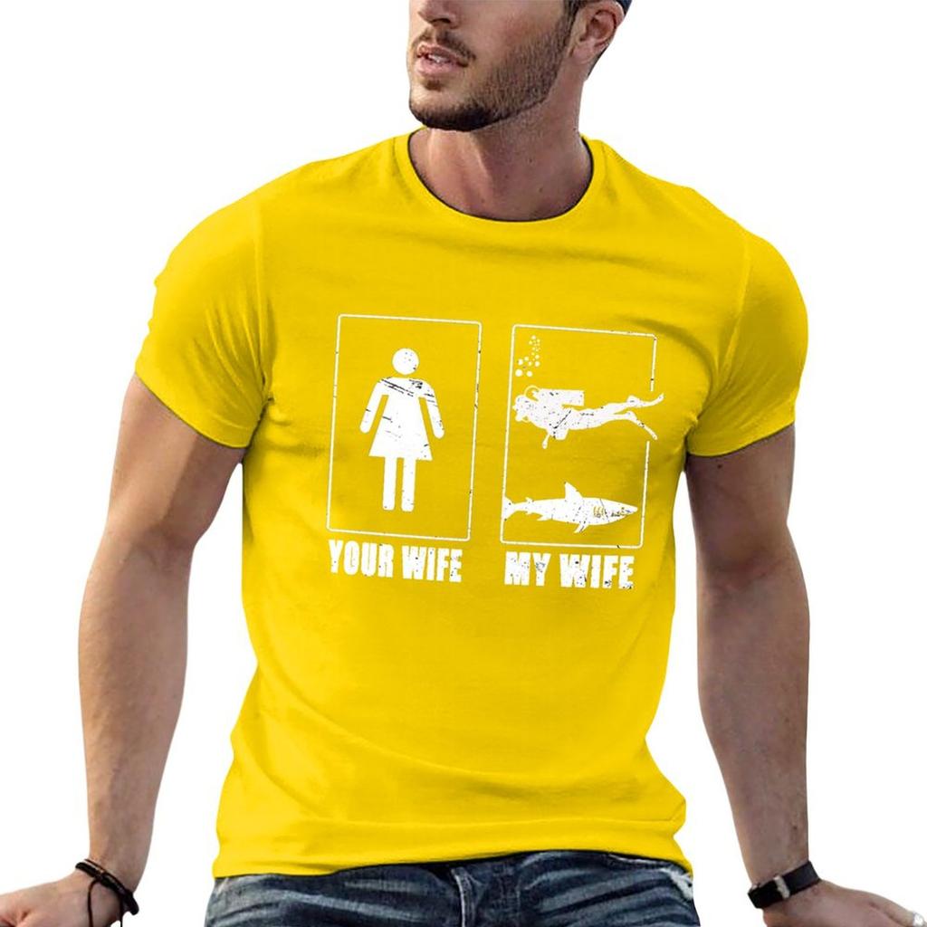 Your Wife My Wife scuba diving  funny scuba diving gift idea for wife  my vs your Tshirt sports fans t shirt men