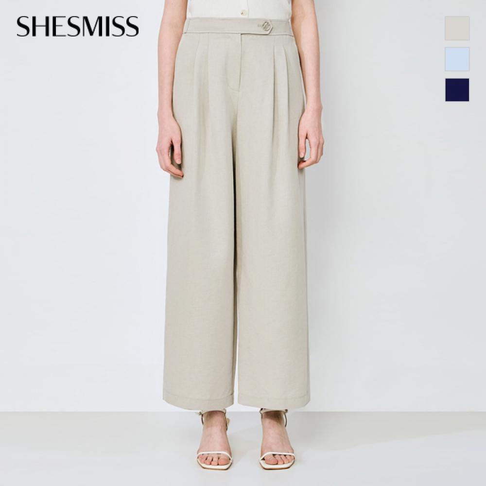 

She S miss Pin Tuck Back Bands Широкие брюки SwwSlo21090 light khaki/55