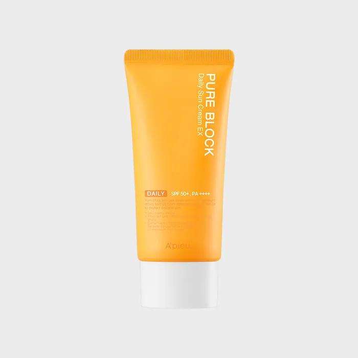 [1+1][Apieu] Pure Block Natural Daily Sun Cream (Large Capacity) EX