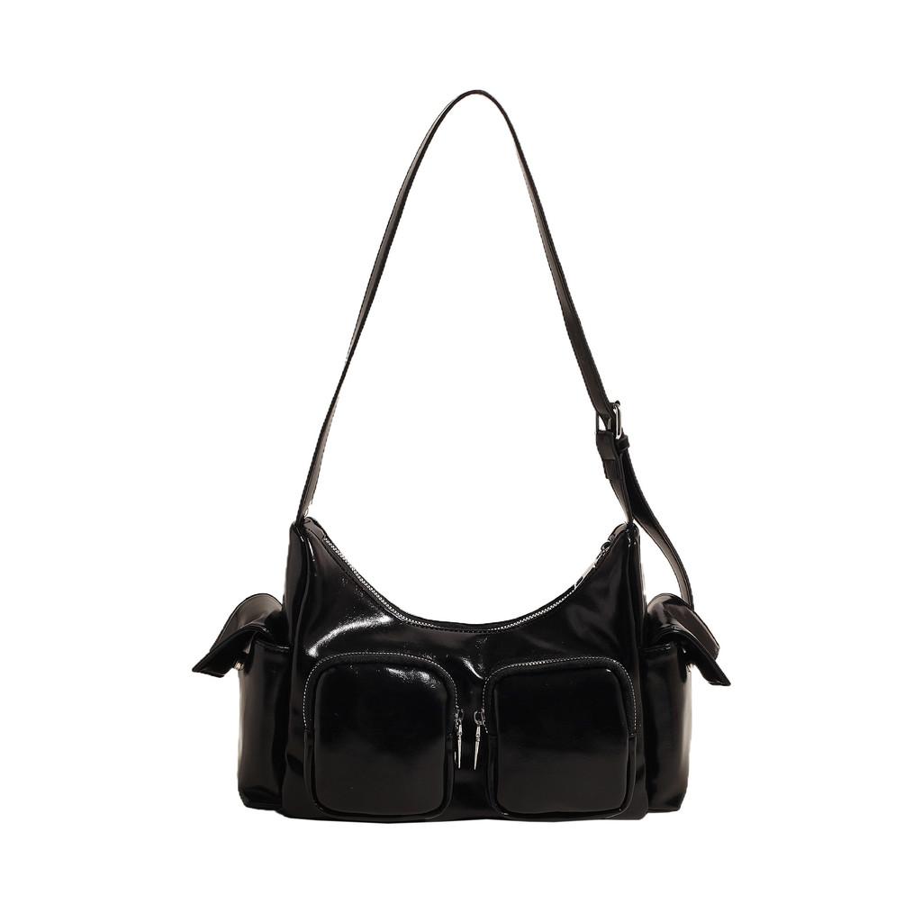 IELGY Ladies Tote Bag Cute Simple Texture Casual Shoulder Armpit Bag