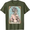 Color Guard Mom Tarot Card Skeleton Guard Mama Marching Band T-Shirt