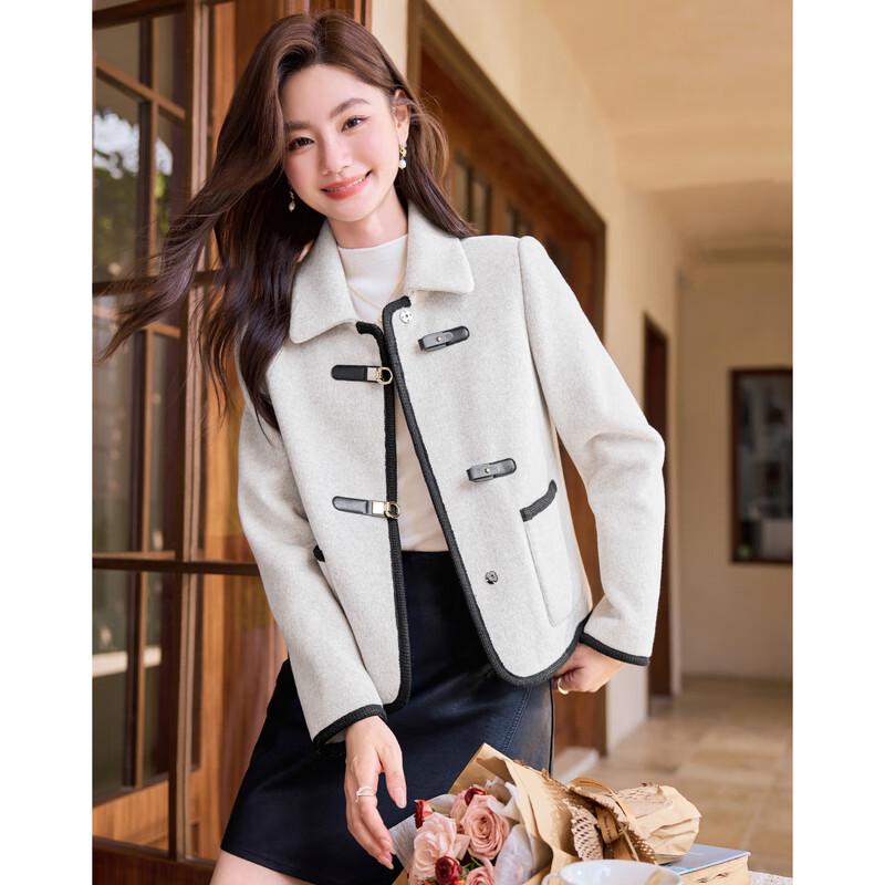 Sishuinianhua Women's Elegant Long-Sleeve Short Jacket
