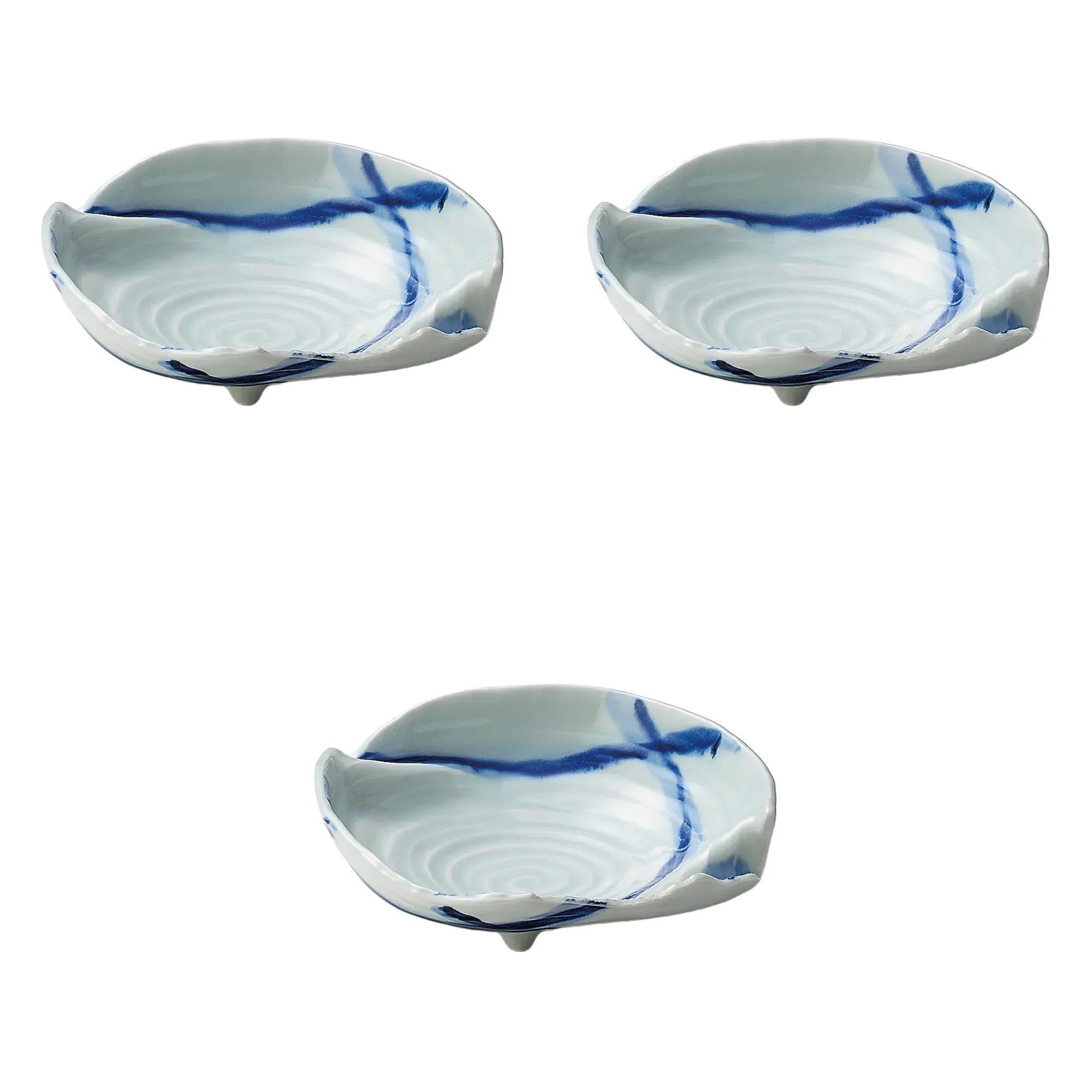 

Набор из 3 готических деформированных мисок для лапши x x Набор тарелок для лапши Setomonohonpo [25.3 23.4 7.2 см]