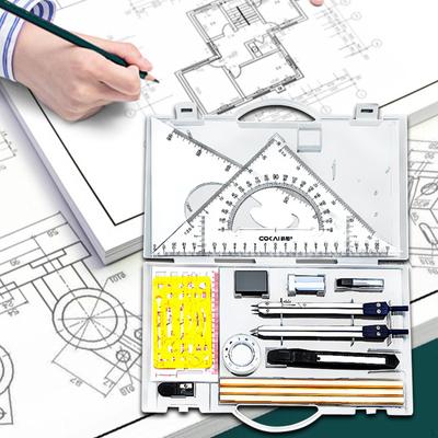 Architekti Kompas Pravítko Přesné Geometry Set Lehká šablona výkresu