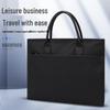 SIMOER Men's Faux Leather Horizontal Briefcase Laptop Bag