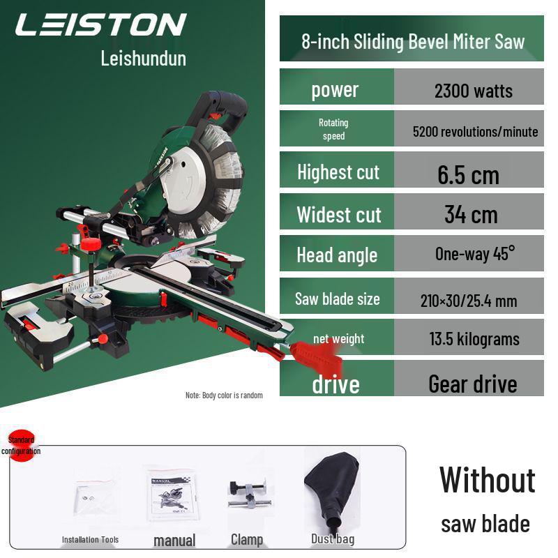 

12 Double Bevel Sliding Compound Miter Saw, Multi-Functional 45° Precision Wood & Aluminum Alloy Cutting Tool