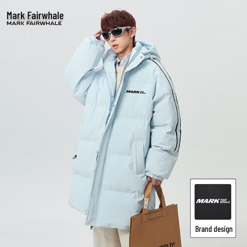 Mark Fairwhale Men's American Style Mid-Length Hooded Padded Jacket