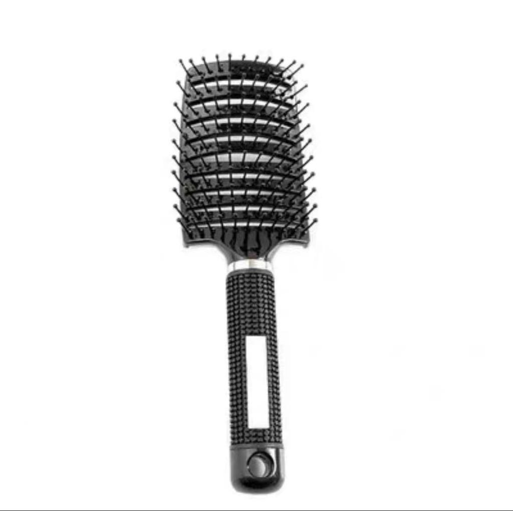 Volumizing Curved Vent Brush for Men's Pompadour - Styling, Massage, Curl & Straighten