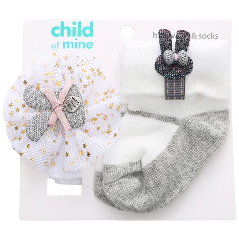 Baumwolle Kleinkind Neugeborene Socken Stirnband Sets Baby Mädchen Spitze Blumen Stirnband Babyparty Geschenke