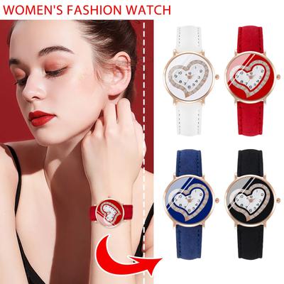Ladies Watch Leather Strap Analog Quartz Fashion Temperament Ladies Watch