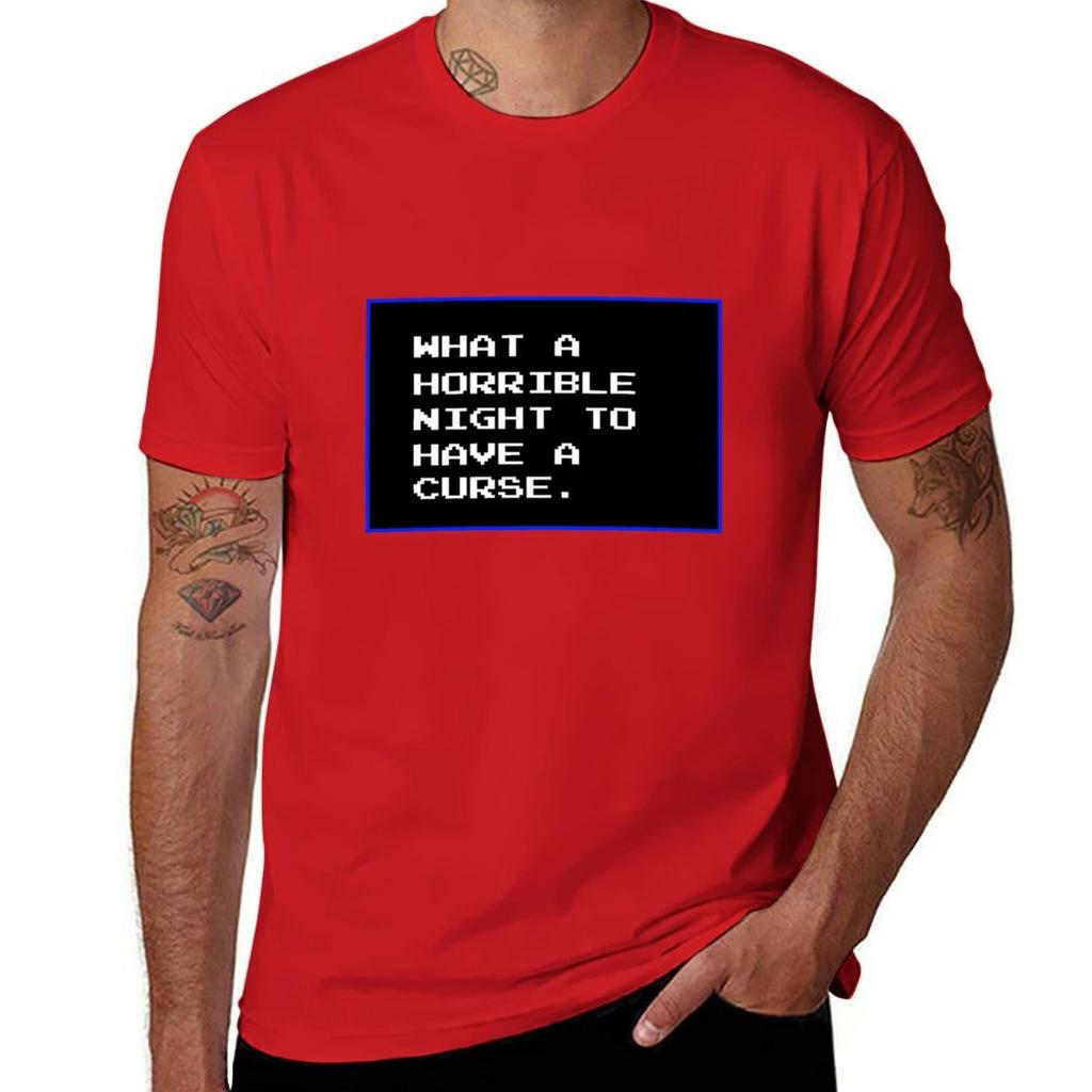What a Horrible Night To Have a Curse T-Shirt Customs Tops Quick Drying Boys Animal Print Men Clothes