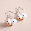 Cute Resin 3D Cow Earrings for Women Girls Cartoon Animal Dangle Earrings Party Holiday Jewelry Gift