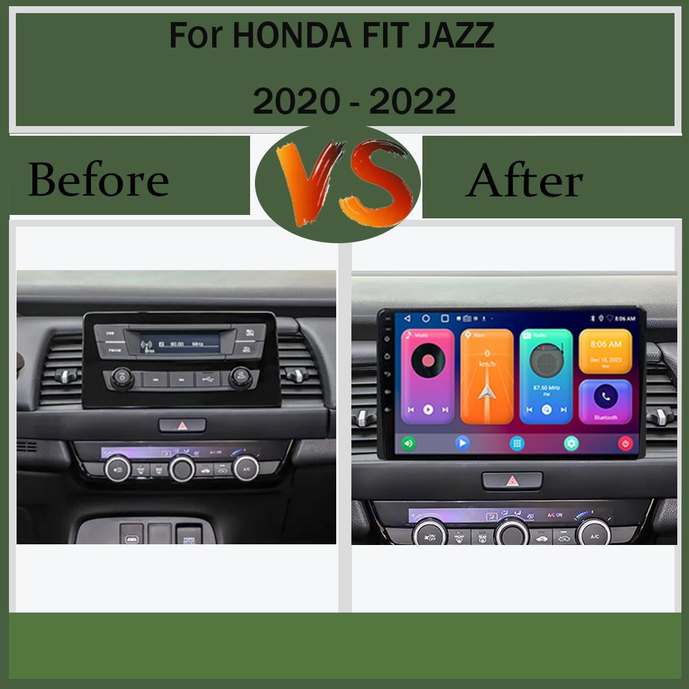 For Honda Jazz 4 Fit 4 2020 2021 Android 14 Carplay Car Radio Multimedia Video Player Navigation Stereo GPS  No 2Din 2Din DVD 5G
