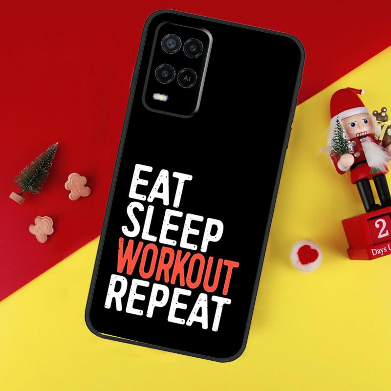 Bodybuilding Gym Fitness Case For Oppo A94 A74 A54 A60 A40 A80 A16 A76 A96 A98 A58 A78 A18 A38 A57 A17 A15 A5 A6 Pro