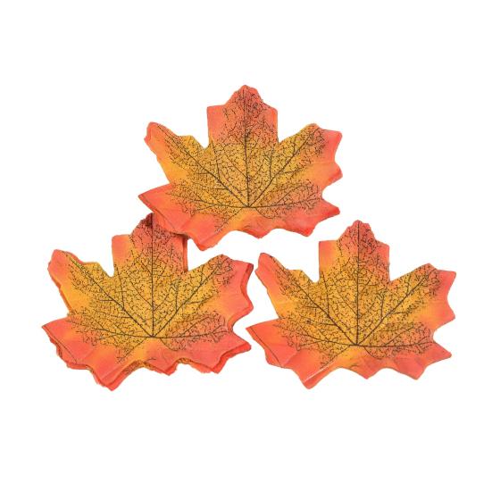 Lot de 200 feuilles d'érable artificielles réalistes en soie colorée pour décoration d'automne, fête d'Halloween, Thanksgiving, festival d'automne