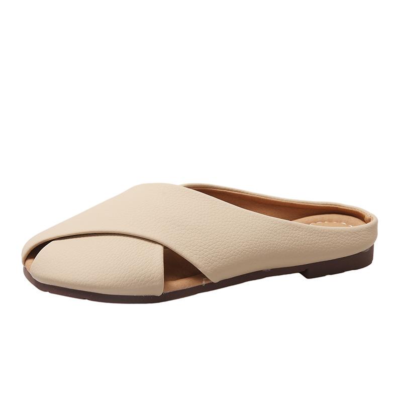 

Резиновые мягкие тапочки с сумкой на голову, женские летние тапочки 2024 года, новые модные сетчатые тапочки с красным рыбьим ртом и прохладным ветром для женщин 40