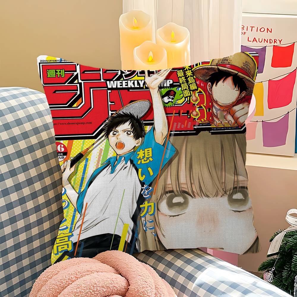 

Blue Box Anime Pillow Cover Sofa Cushion Cover Home Room Decoration Children Gift 12x12Inch