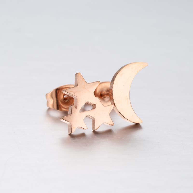 Halloween Geist Kürbis & Weihnachtsbaum Edelstahl Ohrstecker - Asymmetrischer Tierschmuck