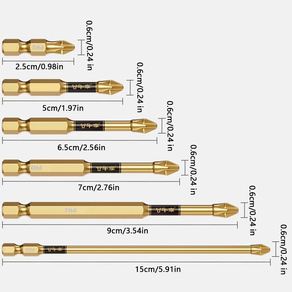 With Magnetizer Cross Head  Bit High Hardness Electric Screwdriver Bit  Screw Driver Hand Tool