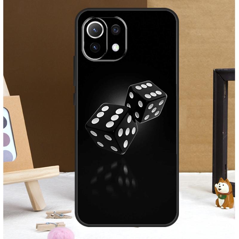 Dices Poker Casino Case For Xiaomi 13 14 15 Ultra 13T 14T 15T 17 Pro Max POCO X7 X3 X5 X6 F5 F6 F7 F8 Pro Cover