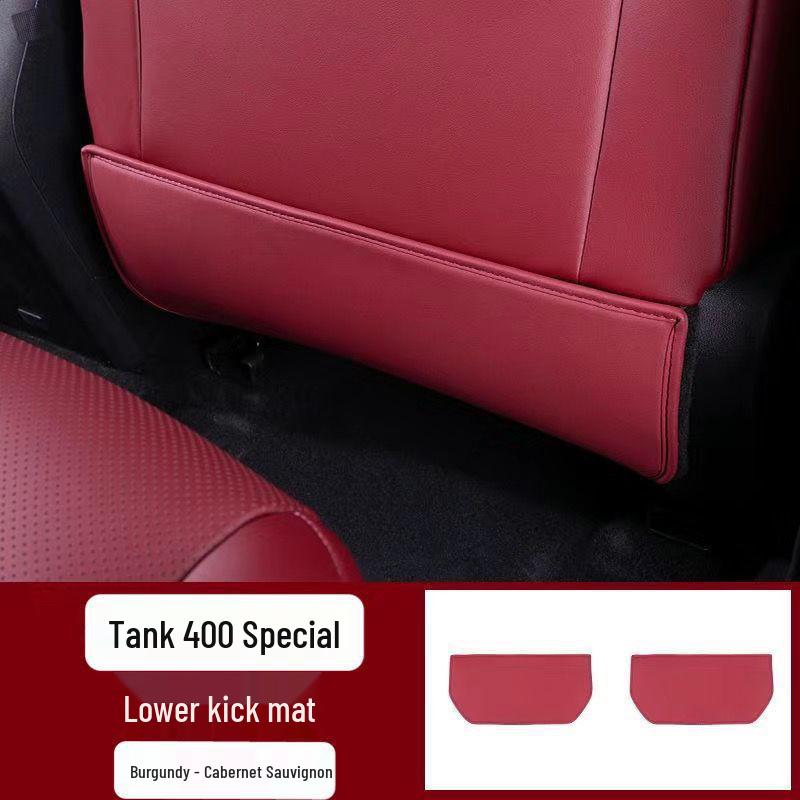 Kompatibel mit Great Wall Tank 300/400: Autositz-Kratzschutz für die Rückseite, Ledermaterial