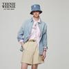Teenie Weenie Women's Printed Denim Shirt