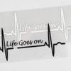 Car Styling Heart Beat Trackpad Decal Life Goes On  Sticker Auto Reflective Sticker Car Stickers