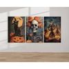 3Pcs Spooky Halloween Wall Art,Canvas Prints,Dark Moody Fall Season Wall Arts,Farmhouse Home Decor Halloween Holiday Party Gifts